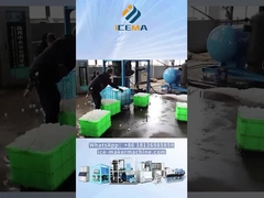 Maszyna lodowa rurkowa w środku podawania lodu