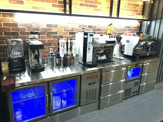 Dostosować Bar Typ Workbench chłodzione powietrzem urządzenia chłodnicze Undercounter lodówka / chłodnicy workbench / Under Bar Refrig
