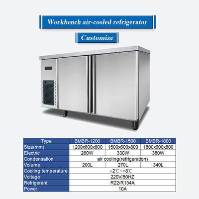 Dostosować Bar Typ Workbench chłodzione powietrzem urządzenia chłodnicze Undercounter lodówka / chłodnicy workbench / Under Bar Refrig