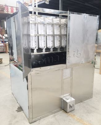 Automatyczna maszyna do produkcji kostek lodu Przemysłowa 8T / 24h dla kawiarni Przemysł napojów Ice Factory