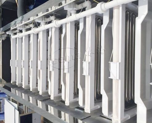Automatyczna maszyna do produkcji kostek lodu Przemysłowa 8T / 24h dla kawiarni Przemysł napojów Ice Factory