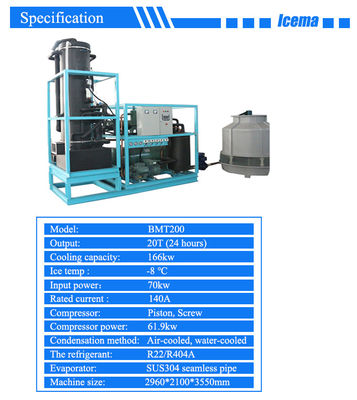 Przemysłowa maszyna do produkcji rur lodowych 20 ton 380v 220v
