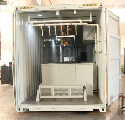 2000 KG TECUMSEH Kompresor 15 Ton Maszyna do lodów z blokami kontenerowymi z instalacją mobilną