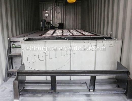 2000 KG lodówka z lodem w bloku kontenerowym chłodzona powietrzem dla wysokiej wydajności i konkurencyjności