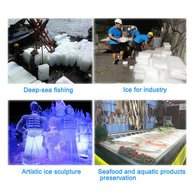 ICEMA Automatic 2T Ice Block Machine Maker dla przemysłu Inne pojemności magazynowania lodu