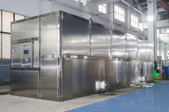 Maszyna lodowa o pojemności 10 ton z dostosowalnym automatycznym pakowaniem i wielkością lodu 22x22x22 mm