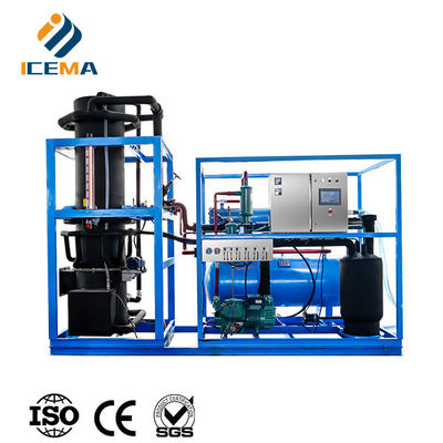 ICEMA Tube Ice Making Machine Dostosowywalny dzienny wydajność 1T-30T nadaje się do sprzedaży lodówki Hotele mogą być dostarczane z maszyny opakowaniowej worki lodowe
