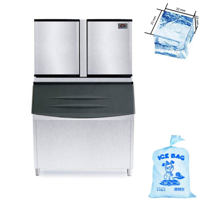 kupować Komercyjna maszyna do lodu kostkowego 1000 kg/dzień Chłodzenie powietrzem wodą sterowanie PLC online manufacture