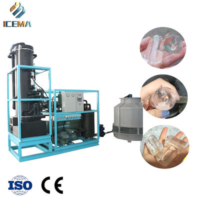 kupować ICEMA 25T/24H Industrial Tube Ice Machine with 21mm/24mm/28mm/34mm Tube Ice and -8 ℃ Temperature for High Efficiency Cooling online manufacture
